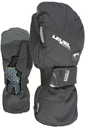 Level Half Pipe Gore-Tex - Snowboard Handschuhe, Thermohandschuhe Winter Herren mit Verstellbarem Riemen und Stulpe, Ski- und Winterhandschuhe Herren Wasserdicht, Atmungsaktiv für Snowboard - 1 Paar