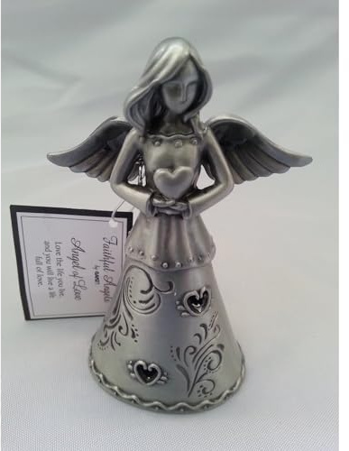 Ángel de Amor – fiel ángeles estaño figura decorativa de ángel – en caja de regalo