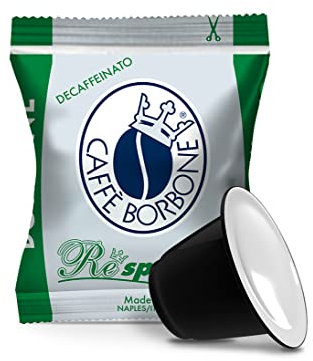 Caffè Borbone Respresso Dek, Entkoffeinierte Kaffeemischung - 100 Kapseln - Kompatibel mit Nespresso®* Haushalts-Espressomaschinen