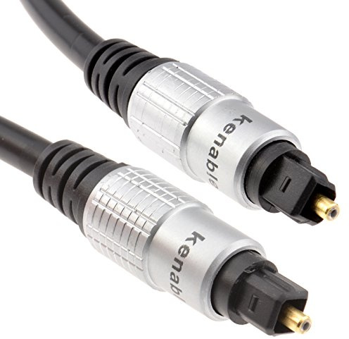 kenable Optical Digital Audio Cable TOSLink 6mm HQ Lead for Sky Box DVD PS4 Xbox Soundbar Home Cinema Dark Blue 3m