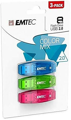 Emtec ECMMD8GC410P3CB - Memoria USB C410 (8 GB, 3 unidades)