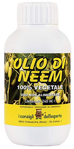 I Consigli dell'Esperto - Olio Di Neem 240ml - Repellente Naturale per Piante Contro Insetti e Parassiti Nocivi - Puro e spremuto a freddo