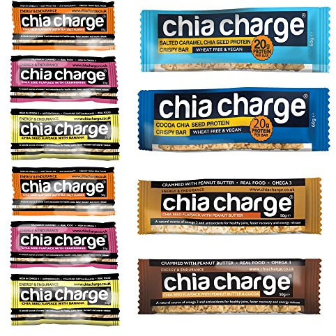 CHIA CHARGE Energy & Protein Bars - Healthy Snack Bar - Best Vegetarian Energy Bars - Healthy Snack Bar - Yorkshire Bakery- 10 of The Best Energy Bars & Protein Bars