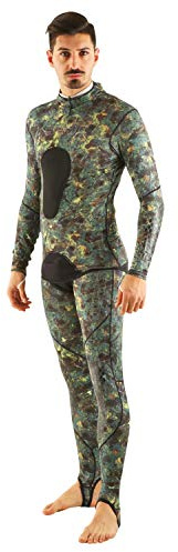 SEAC Pirana, Combinaison Camouflage en Lycra, à Utiliser Seul ou sur la Combinaison néoprène