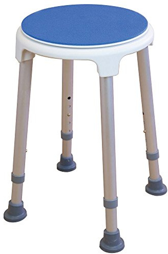 NRS Shower Stool M99138 Adjustable Height - with Rotating Swivel Seat
