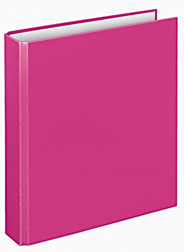 VELOFLEX 1151071 - Ringbuch Basic, DIN A5, 1 Stück, pink, Füllhöhe 25 mm, Ringordner mit 2 Ring-Mechanik, Ordner schmal