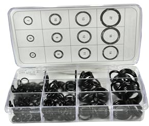 Danco Rubber O-Ring Kit, 200-Pieces, 12 Size Assortment, for Plumbing Seal Repair, Resists Chemicals and High Heat, (34443)