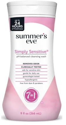 Summer's Eve Simply Sensitive Cleansing Wash for Sensitive Skin 9 oz
