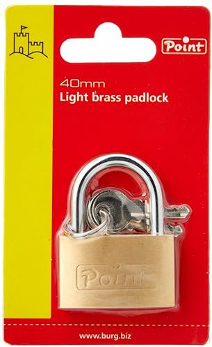 40MM LIGHT BRASS PADLOCK BPL140