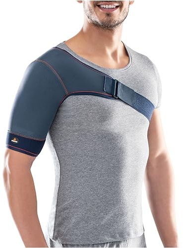 Orliman Medically Approved Thermo-Med Single Shoulder Support - Thermal Compression Brace for Arthritis, Tendonitis, Rotator Cuff Injury, Sprains & Strains - For Men & Women (2)