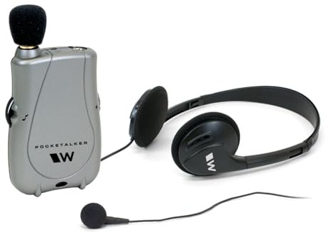 Williams Sound Pocketalker Ultra Hearing Amplifier | Easy-to-Use Hearing Amplifier for Seniors | Amplified Sound Assistive Listening Device with Headphones for Elderly | Hearing Assist Earbuds