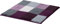 Erwin Müller WC-Vorlage ohne Ausschnitt Kreta aubergine Größe 50x50 cm, rutschhemmend - kuscheliger Hochflor, für Fußbodenheizung geeignet