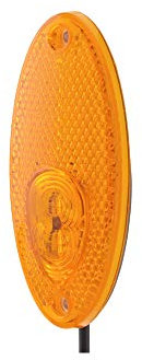 HELLA 2PS 964 295-061 Seitenmarkierungsleuchte - Begrenzungsleuchte - Anhänger - Wohnwagen - LED - 12V - Schraubanschluss/Anbau - Lichtscheibenfarbe: gelb - Kabel: 500mm - links/rechts - Menge: 1