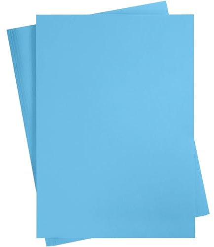 Tonkarton, A2, 420 x 600 mm, 180 g, klares Blau, 10 Blatt