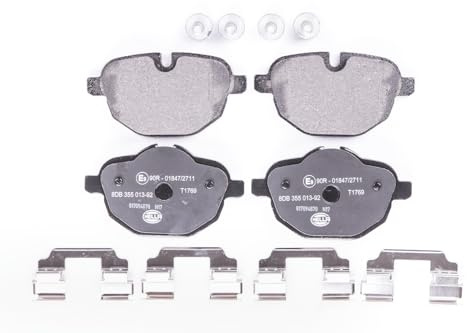 HELLA 8DB 355 013-921 Brake pad set - prepared for wear indicator - T1769 - for e.g. BMW