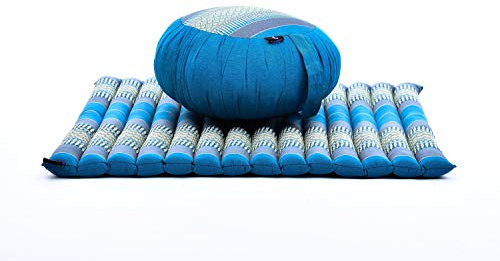 Leewadee Set Meditazione Zafu & Zabuton 70 x 70 cm - Kapok Cuscino Yoga Zen Zazen Lotus