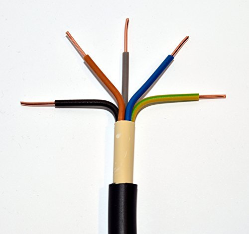 100m Erdkabel NYY-J 5x2,5 mm² schwarz 5x2,5 qmm Starkstromkabel Energiekabel Kabel