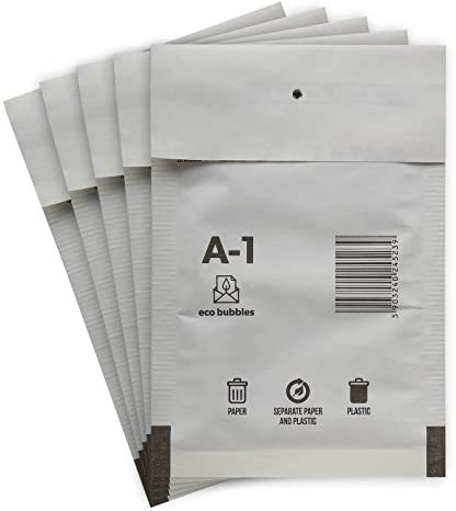 100 Versandtaschen Luftpolsterumschläge haftklebend Luftpolsterversandtaschen Luftpolstertaschen Gr. A/1 A1 weiß (120mm x 175 mm) Umschläge gepolstert Polsterumschlag Taschen