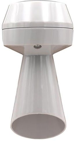 Schabus 200982 Signalhupe 230V grau, akustische Warnsirene 100dB, vorverkabelt 400mm, schlagfestes ABS-Gehäuse, IP54, Ergänzung für Gas-, Rauch- & Wasseralarme