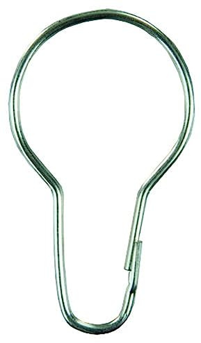 JR Products 81665 Metal Shower Curtain Rings - Pack of 12
