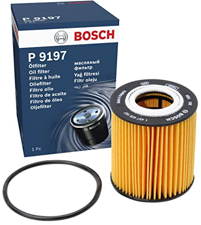 Bosch Filtro Olio per Auto P9197 - Protegge l'olio motore da fuliggine e da particelle metalliche - Offre una lubrificazione efficace del motore