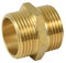 Agora-Tec® Messing Doppelnippel 1 Zoll AG (33,3mm) auf 1 Zoll AG (33,3mm) Industriequaltät