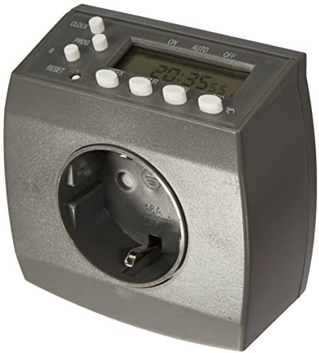 TRIXIE individuell einstellbare Schaltuhr für Terrarien und Aquarien Digitale Zeitschaltuhr mit Sekundenfunktion, 7 × 7 cm- 76122