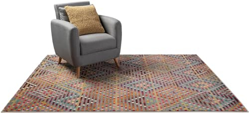 benuta Nest Vintage Teppich Casa - Mehrfarbig 140x200 cm - Teppich für Wohnzimmer, Schlafzimmer und Flur - Pflegeleicht - Fußbodenheizung Geeignet
