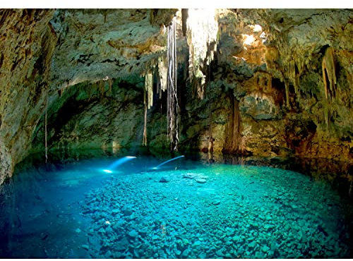 Runa Art Papel tapiz fotográfico cañón 352 x 250 cm Lana Fondo De Pantalla XXL Moderna Decoración De Pared Sala Cuarto Oficina Salón azul marrón 9036011c