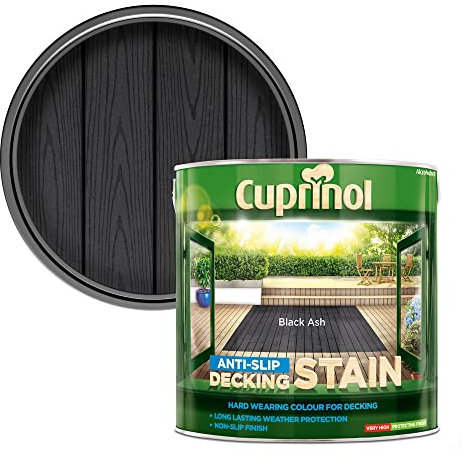 CUPRINOL 5122405 Anti Slip DECKING STAIN BLACK ASH 2.5L