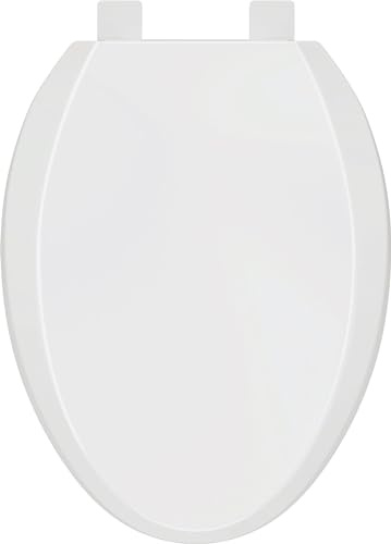 PROFLO PFTSHEC2000 Elongated Closed-Front Toilet Seat with Quick Release and Lid - White
