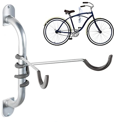 Hanging Bike Rack Wall Mount by Delta Cycle - Hook Design Provides Easy Bicycle Storage Access - Bike Wall Hanger & Organizer Holds Any Bike for Easy Access - For Indoor Garage, Apartments or Sheds