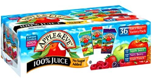 Apple & Eve 100% Juice Variety Pack, (36) Count, 6.75 Oz Boxes