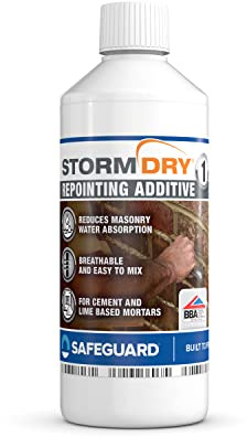 Stormdry Repointing Additive No.2 – Polymer Modified Waterproof Mortar Additive for Brick & Stone Repointing, Enhanced Strength for Flood & Driving Rain Protection, 500ml
