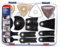 WORKPRO Multitool Zubehör 24-teilig Oszillierendes Zubehör Set Multitool Sägeblätter Set Mix Oszillierende Klingen,Schneiden von Holz, Nägeln, Metall, Kunststoff ink. Koffer