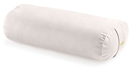 Lotuscrafts® Bolster Yoga Nackenrolle für Yin Yoga, 100% Kapok Füllung, Bezug aus Baumwolle waschbar, Kissen für Restorative Übungen