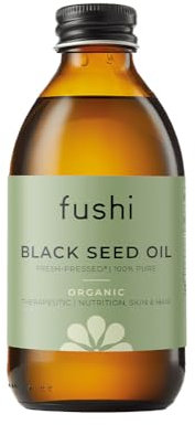 Fushi Organic Black Seed Oil 100ml | High Strength 100% pure Cold & Fresh-Pressed Seed Oil Food-grade For Dry, Itchy & Irritated Hair & Skin | Sustainably Sourced | Manufactured in the UK