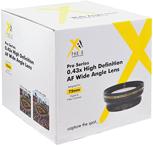Xit XT72WAB 72mm 0.43 Wide Angle Lens (Black)