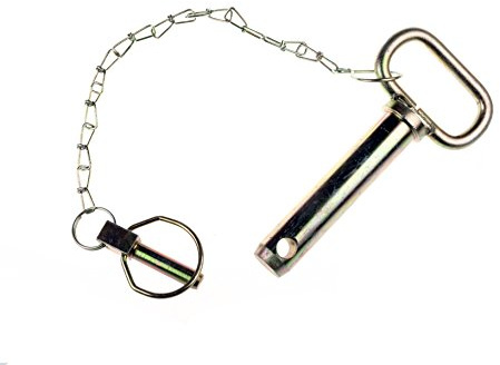 WAMO Oberlenkerbolzen - Sicherungsbolzen Kat. 2 Ø 25mm - ca. 120mm Bolzenlänge komplett mit Kette und Klappstecker