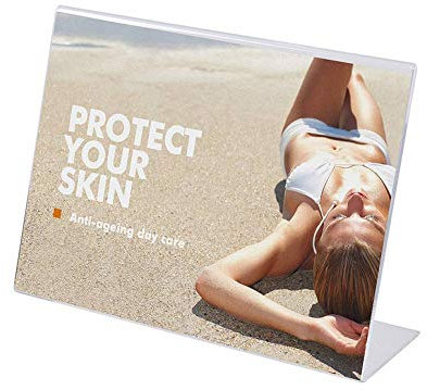 Tischaufsteller Jansen LA5PXS, L-Form, transparent, A5 quer