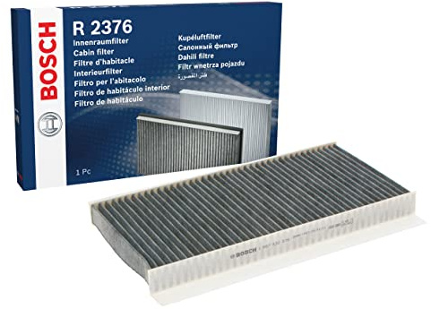 Bosch R2376 Aktivkohle Innenraumfilter - filtert Gerüche, Pollen und Staub - Ersatzfilter für bessere Luftqualität im Fahrzeuginnenraum