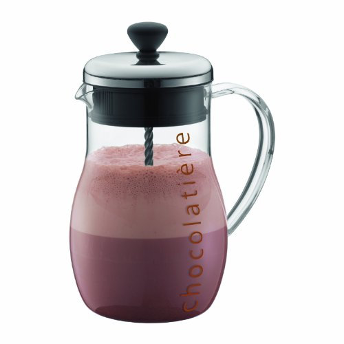 Bodum 10676-16 Schokoladenkanne 1.0 Liter Chocolatiere, Schwarzem