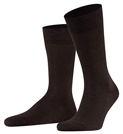 FALKE Herren Socken Family, Baumwolle, 1 Paar, Braun (Dark Brown 5450), 39-42 (UK 5.5-8 Ι US 6.5-9)
