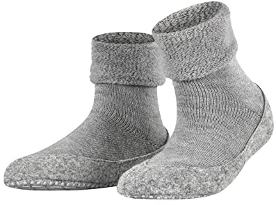 FALKE Cosyshoe M Hp lana puños en la suela 1 par, Calcetines para casa , Gris Light Grey 3400, 45-46