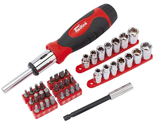 Draper Redline 68835 Ratcheting Screwdriver Socket and Bit Set (40-Piece)