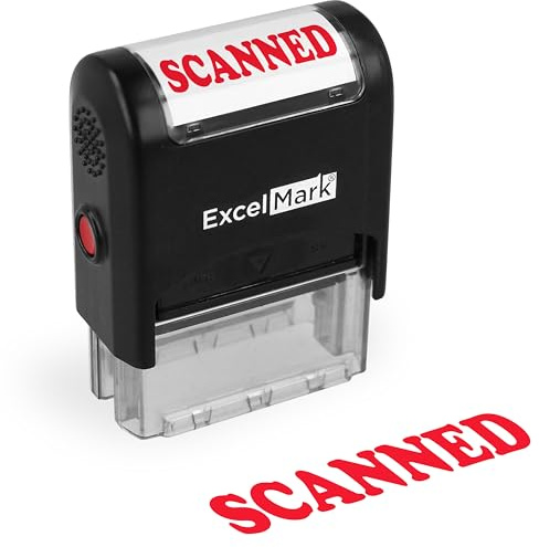 ExcelMark Scanned Stamp - Self Ink - Red Ink
