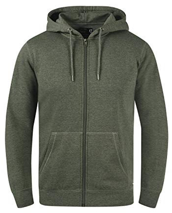 !Solid SDBerti Zip-Hood Herren Sweatjacke Kapuzenjacke Hoodie mit Kapuze Reißverschluss Kängurutasche Baumwollmischung Regular fit, Größe:XL, Farbe:Climb Ivy Melange (8785)