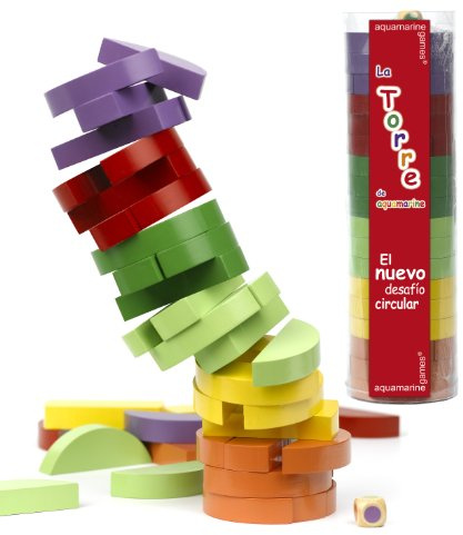 Aquamarine Games - La Torre Circular de Colores, Juego de Habilidad (Compudid CPES04)