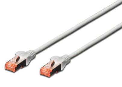 DIGITUS LAN Kabel Cat 6 - 3m - RJ45 Netzwerkkabel - S/FTP Geschirmt - Kompatibel zu Cat6A und Cat7 - Grau