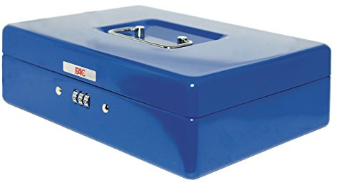 FAC 17046 - Geldkassette mit Zahlenschloss, Nummer 3, Farbe blau